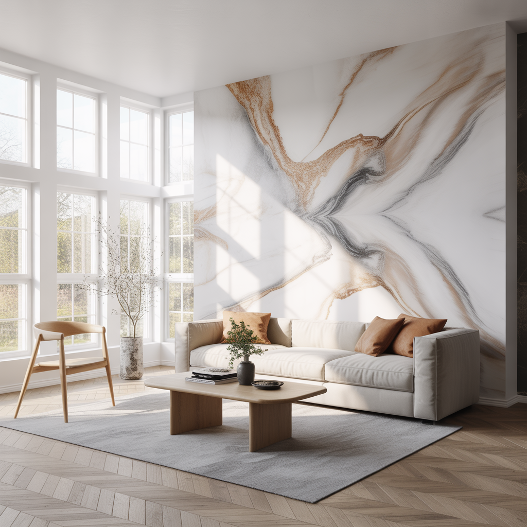 6.Sa skapar du en marmoreffekt pa vaggar med farg